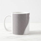 Mug Robe de mariée Moderne Glamour Mariage Chic Gris (Gauche)