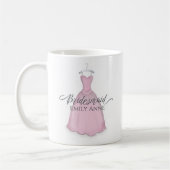 Mug Robe Mariage mignonne de femme de chambre rose bla (Gauche)