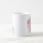 Mug Robe mariage rose vif future mrs monogramme (Centre)