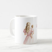 Mug Robe Rose Blond Amour Bébé (Devant gauche)