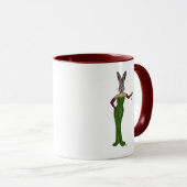 Mug Robe verte de lapin (Devant droit)