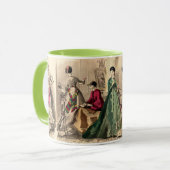 Mug Robe Victorienne Avec Bow Rose (Devant gauche)