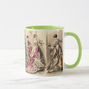 Mug Robe victorienne avec l'arc rose