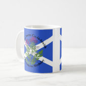 Mug Robert Burns Anniversaire Poème Thistler Drapeau (Devant gauche)