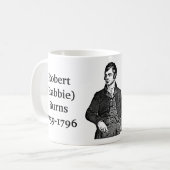 Mug Robert Burns cite des poètes peintres et des menso (Devant gauche)