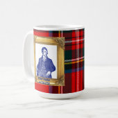 Mug Robert Burns Supper Royal Stewart Plaid Jan 25 (Devant gauche)