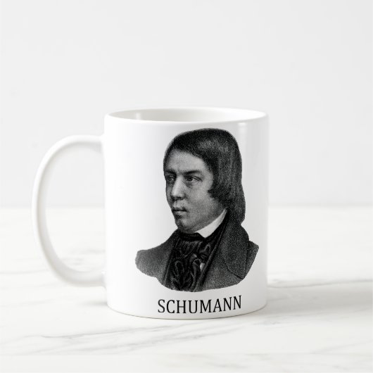 Mug Robert Schumann, noir (Gauche)