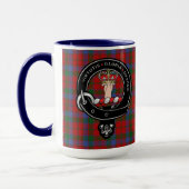 Mug Robertson Clan Badge & Tartan (Gauche)