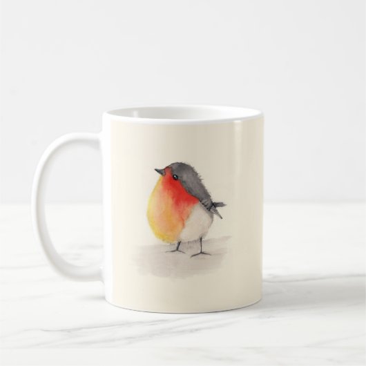 Mug Robin aquarelle (Gauche)
