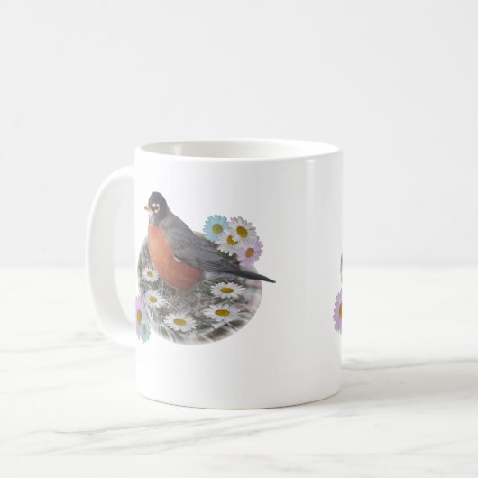 Mug Robin Daisy Fairy Ring (Devant gauche)