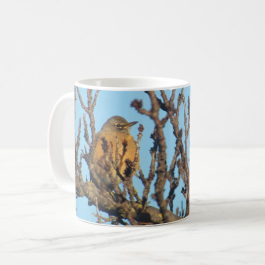 Mug - Robin dans les branches nues (Devant gauche)