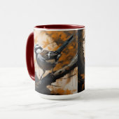Mug Robin Dans Une Peinture À Huile D'Arbre, (Devant gauche)