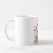 Mug Robin d'aquarelle sur la branche de fleur de ceris (Gauche)
