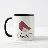 Mug Robin doux et Bow rouge (Gauche)