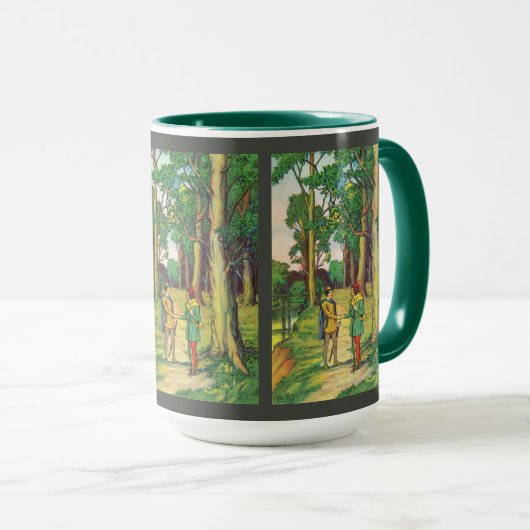 Mug Robin Hood et petit John (Devant droit)