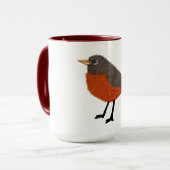 Mug Robin mignon moderne (Devant gauche)