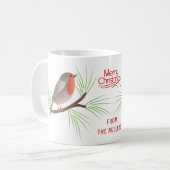 Mug Robin Redmamet Merry Christmas typographie (Devant gauche)