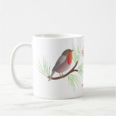 Mug Robin Redmamet Merry Christmas typographie (Gauche)