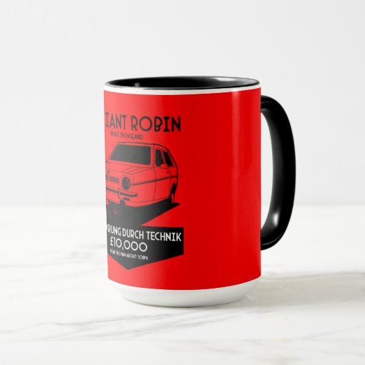 Mug Robin Reliant Trois Roues (Devant droit)
