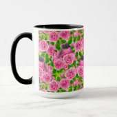Mug Robin rose et rose (Gauche)