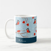 Mug Robins d'hiver sur les branches d'arbres Jote Moti (Gauche)