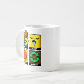 Mug Roblox Eat Sleep Repeat Funny Gamer (Devant gauche)