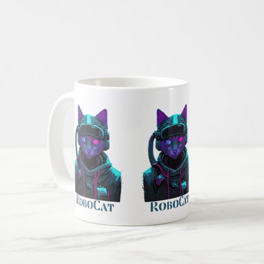 Mug RoboCat - Chat (Devant gauche)