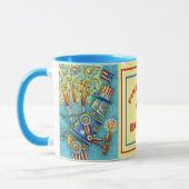 MUG ROBOT 4 JUILLET FEU, STEAMPUNK DE FEU (Gauche)