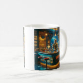 Mug Robot Bartender in Interstellar Space Age Dive Bar (Devant droit)
