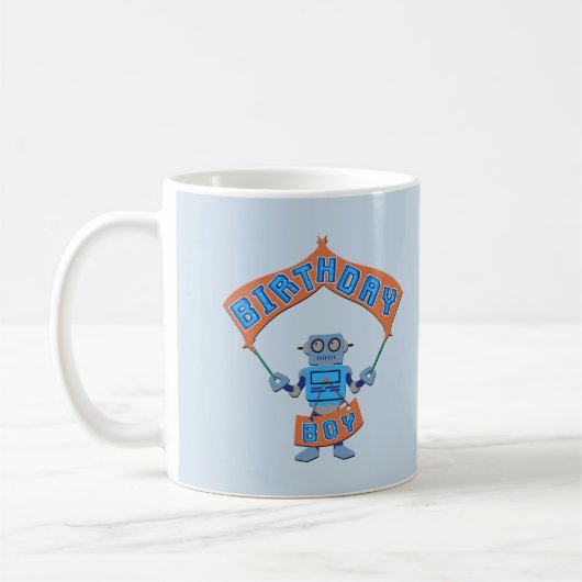 Mug Robot Boy Birthday (Gauche)