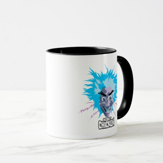 Mug Robot Chicken Scientist Head Graphic (Devant droit)