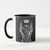 Mug Robot chromé futuriste (Gauche)