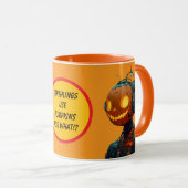 Mug Robot Citrouille (Devant droit)