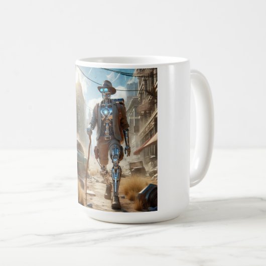 Mug Robot dans Ghost Town (Devant droit)