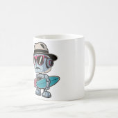 Mug Robot de surf (Devant droit)