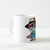Mug Robot de surf (Devant gauche)