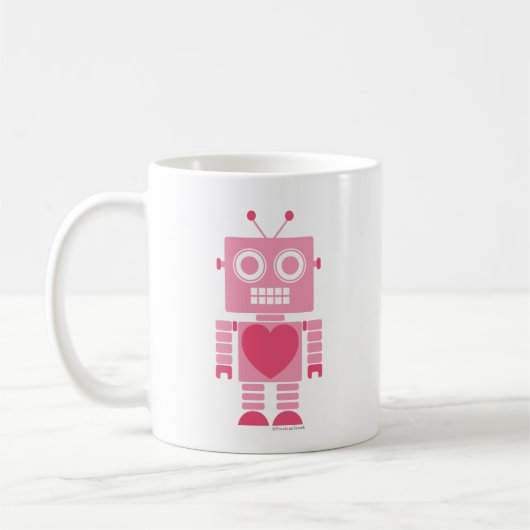 Mug Robot fille mignonne (Gauche)