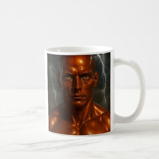 Mug Robot humanoïde enflammé (Droite)
