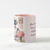 Mug Robot IA Girly Tech Grace Rose Pailleté (Centre)