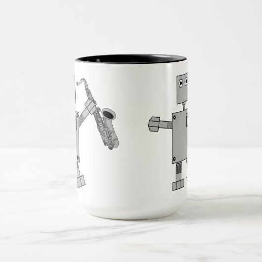 Mug Robot saxophone (Centre)