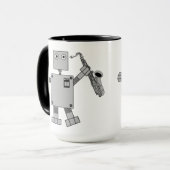 Mug Robot saxophone (Devant gauche)