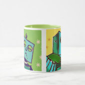 Mug Robot triste/tasse de café heureuse de robot (Centre)