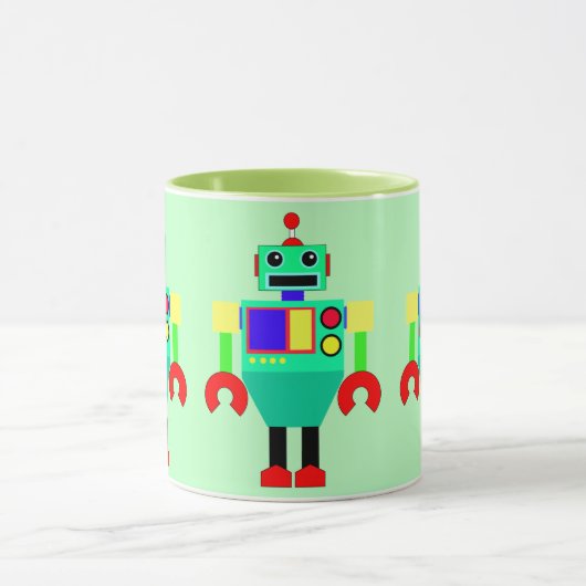 MUG ROBOT VERT, ROUGE ET JAUNE (Centre)