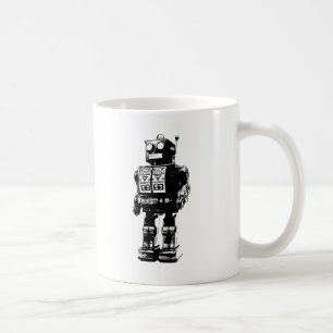 Mug Robot Vintage noir et blanc