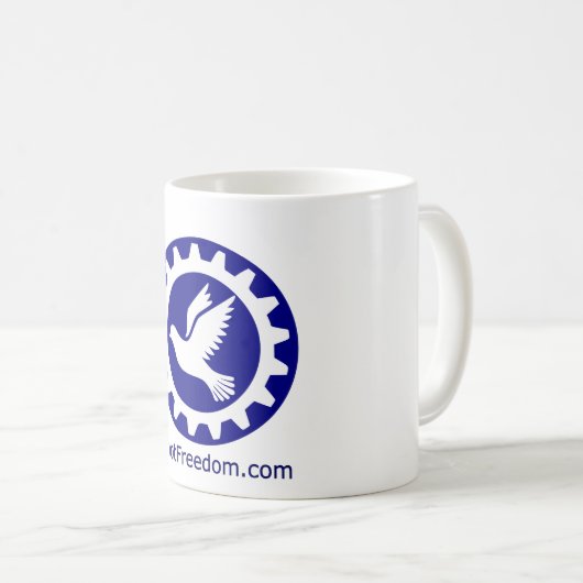 Mug RobotFreedom.com Coupe (Devant droit)