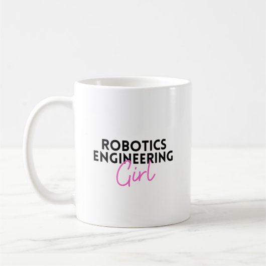 Mug Robotique Ingénierie fille (Gauche)
