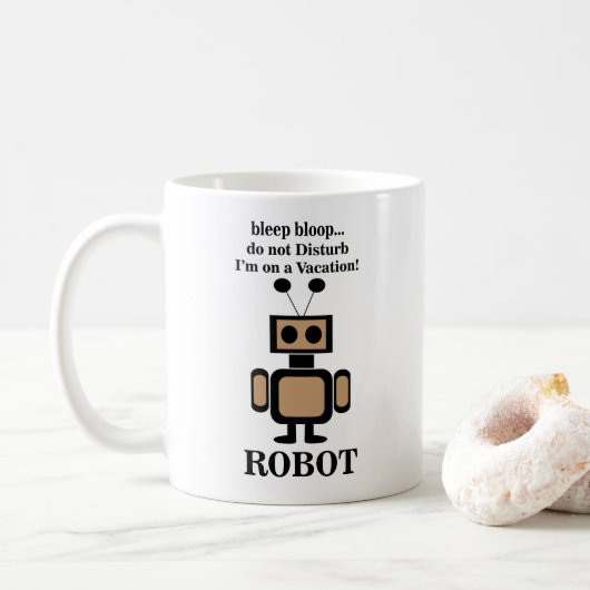 Mug Robotique Robotique Drôle (Avec donut)