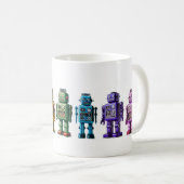 Mug Robots arc-en-ciel (Devant droit)
