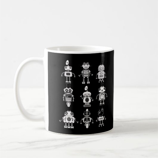 Mug Robots cool Garçons Filles Robotique (Gauche)