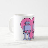 Mug Robots de coeur (Devant gauche)